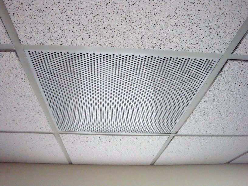 Air Return 24 X 24 Perforated Hole Pattern With Recessed Body Diffuser Return
